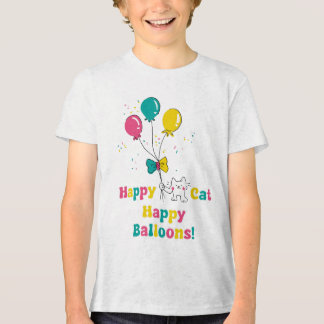 T-shirt En Tri-matière Joyeux chat, Joyeux ballons ! 🎈 🐱