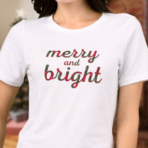 T-shirt En Tri-matière Joyeux et lumineux - rouge vert écossais