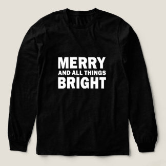 T-shirt En Tri-matière Joyeux et Tout Brillant Noël Noir