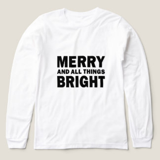 T-shirt En Tri-matière Joyeux et Tout Brillant Vacances de Noël