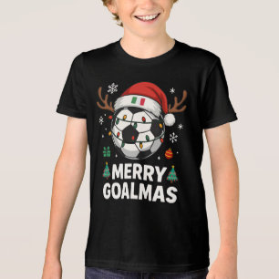 T-shirt En Tri-matière Joyeux Goalmas Italie - Football de Noël drôle