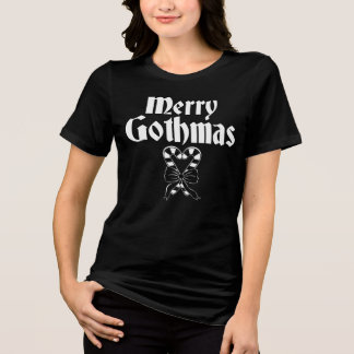 T-shirt En Tri-matière Joyeux Gothmas Cœur de Canne à Sucre Noir et Blanc