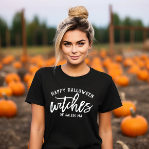 T-shirt En Tri-matière Joyeux Halloween Sorcières Écriture Blanche Person