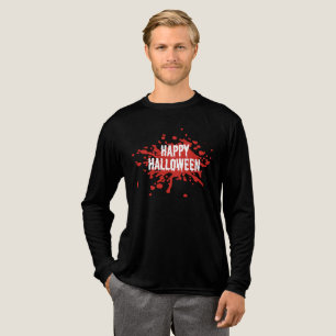 T-shirt En Tri-matière Joyeux Halloween Tache de Sang – Logo Personnalisé