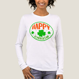 T-shirt En Tri-matière Joyeux jour de la Saint-Patrick dessin circulaire