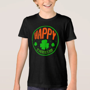T-shirt En Tri-matière Joyeux jour de la Saint-Patrick dessin circulaire
