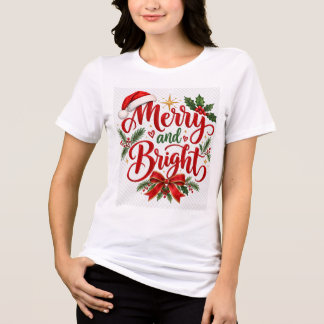 T-shirt En Tri-matière Joyeux & Lumineux Noël