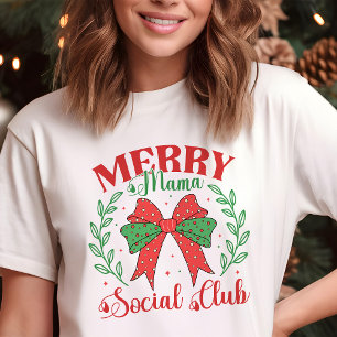 T-shirt En Tri-matière Joyeux Mama Social Club Coquette Noël