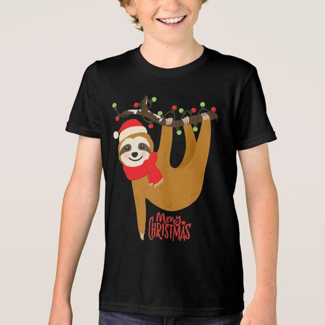 T-shirt En Tri-matière Joyeux Noël Fêtes de Noël (Recto)