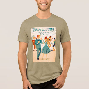 T-shirt En Tri-matière Joyeux Nouvel An Mid Century La Danse du Martini