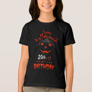 T-shirt En Tri-matière Joyeux Oui C'est mon 20e anniversaire Halloween