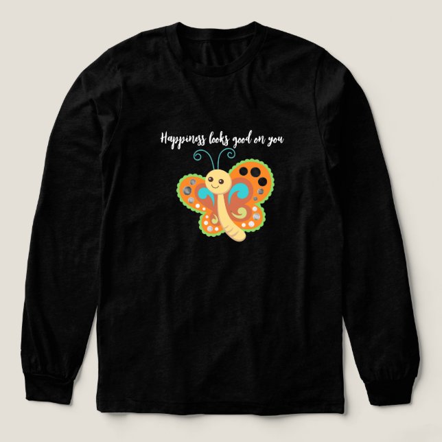 T-shirt En Tri-matière Joyeux papillon (Motif devant)