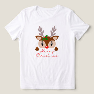 T-shirt En Tri-matière Joyeux rennes de Noël