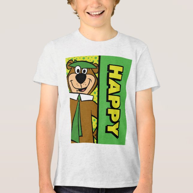 T-shirt En Tri-matière Joyeux Yogi Bear (Recto)