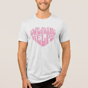 T-shirt En Tri-matière Jurer Aide Les Femmes Drôles Mignonnes