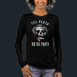 T-shirt En Tri-matière Jusqu'à la mort Fêtes-nous crâne Bachelorette Part<br><div class="desc">Que vous aimiez les squelettes effrayants, ou quelque chose entre les deux, ce crâne avec bâillon rouge à lèvres est prêt à monter votre volume de style. Vapez le spectacle dans ce rouge à lèvres design crâne amoureux qui ne manquera pas d'ajouter un accent rockin à votre fête de bachelorette...</div>