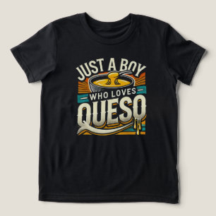 T-shirt En Tri-matière Just a Boy Who Loy Queso - Amusant Fromage