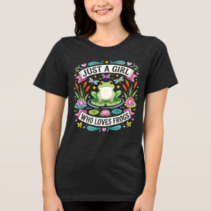 T-shirt En Tri-matière Just a girl who loves frogs