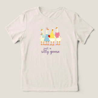 T-shirt En Tri-matière Just a Silly Goose – Cute Funny Goose Squad Design