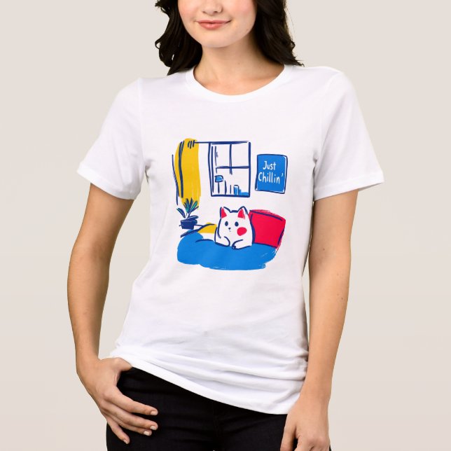 T-shirt En Tri-matière Juste Chillin' (Recto)