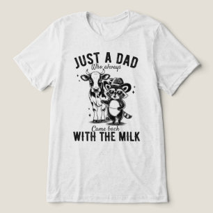 T-shirt En Tri-matière Juste un papa qui est revenu avec le raton laveur