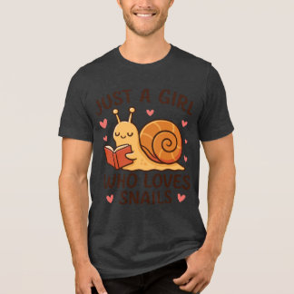 T-shirt En Tri-matière juste une fille qui aime les escargots h