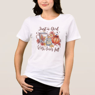 T-shirt En Tri-matière Juste une fille qui aime tomber