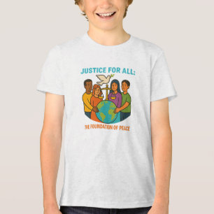 T-shirt En Tri-matière Justice pour tous : La Fondation pour la paix