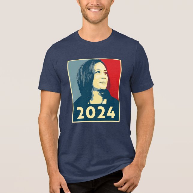 T-shirt En Tri-matière Kamala Harris 2024 (Recto)
