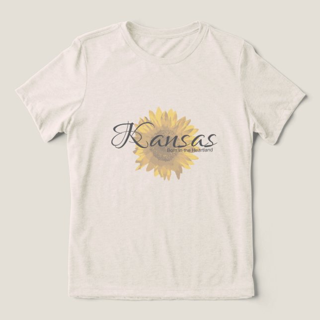 T-shirt En Tri-matière Kansas Sunflower (Design Recto)