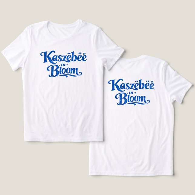 T-shirt En Tri-matière Kaszëbëë en fleurs (Design Recto & Verso)