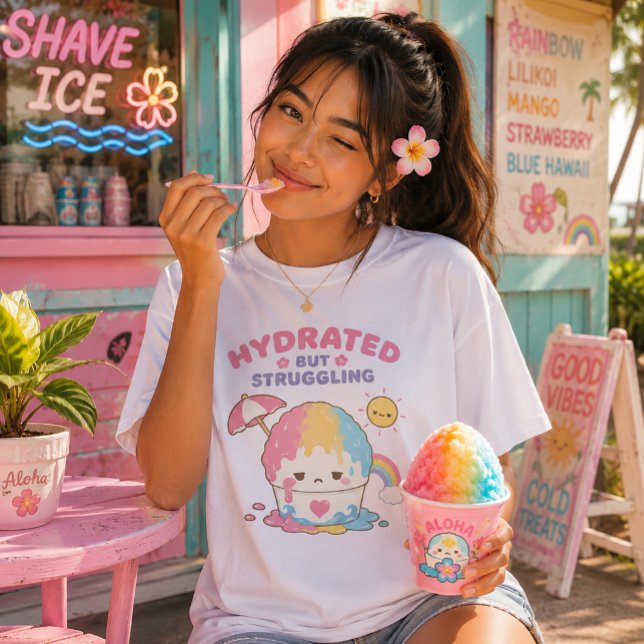 T-shirt En Tri-matière Kawaii Hawaii - Glace râpée (Créateur téléchargé)