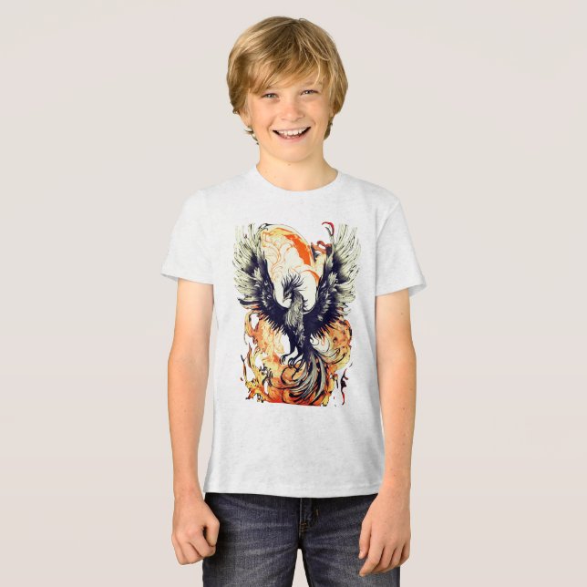 T-shirt En Tri-matière King of the Sky Eagle Swooping Design - (Recto plein)