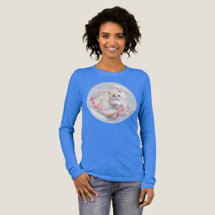 T-shirt En Tri-matière Kitten dans une bulle Chemise à trois mélanges pou