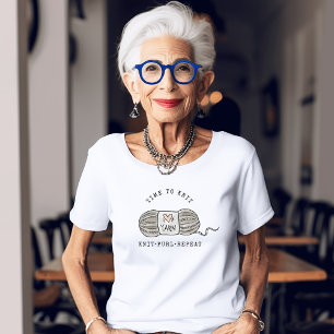 T-shirt En Tri-matière Knit Purl Knitters