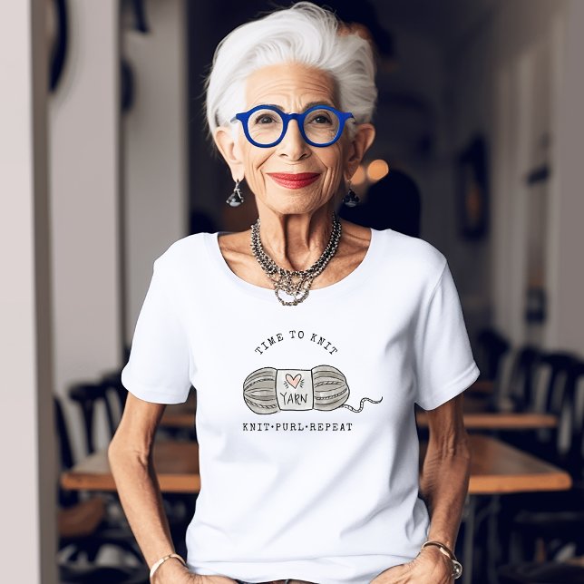 T-shirt En Tri-matière Knit Purl Knitters (Créateur téléchargé)