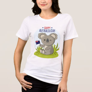 T-shirt En Tri-matière Koala Joyeux Australia Day Vacances