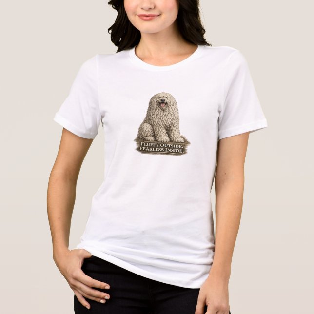 T-shirt En Tri-matière Komondor – Fourrure extérieure intrépide à l'intér (Recto)