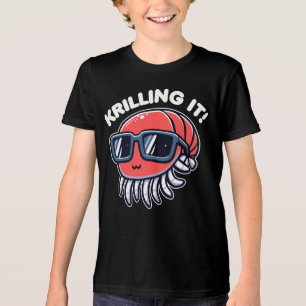 T-shirt En Tri-matière Krilling Il Drôle Pun De Krill