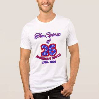 T-SHIRT EN TRI-MATIÈRE L’ESPRIT DES 26 : 250E ÉTATS-UNIS
