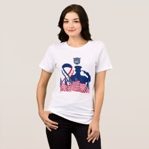 T-shirt En Tri-matière La bannière d'honneur blanche