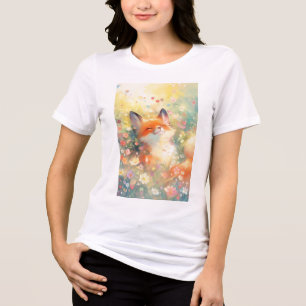 T-shirt En Tri-matière La cachette du pré du renard rouge