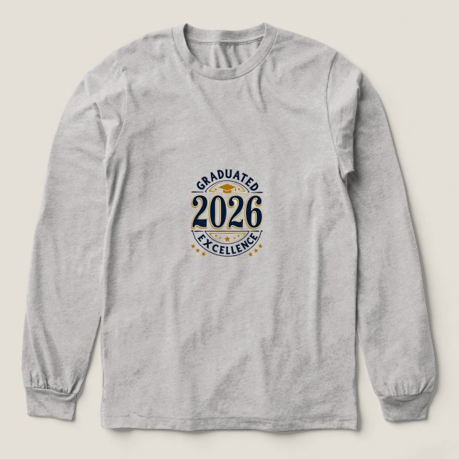 T-shirt En Tri-matière La conception de diplôme 2026 (Motif devant)