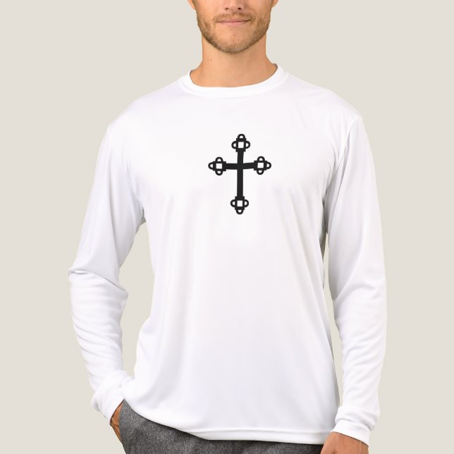 T-SHIRT  EN TRI-MATIÈRE LA CROIX  (Recto)