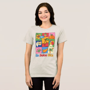 T-shirt En Tri-matière La Dolce Vita Rétro Pop Art d'Été