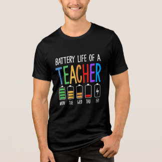 T-shirt En Tri-matière La durée de vie de la batterie d'un enseignant