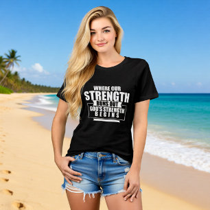 T-shirt En Tri-matière La force de Dieu commence chrétien