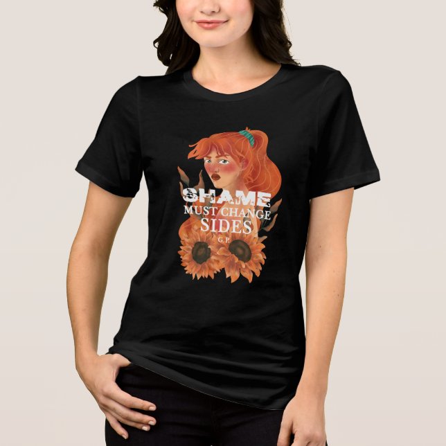 T-shirt En Tri-matière La honte doit changer de camp (Recto)