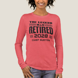 T-shirt En Tri-matière La légende a pris sa retraite Retraite du chef des