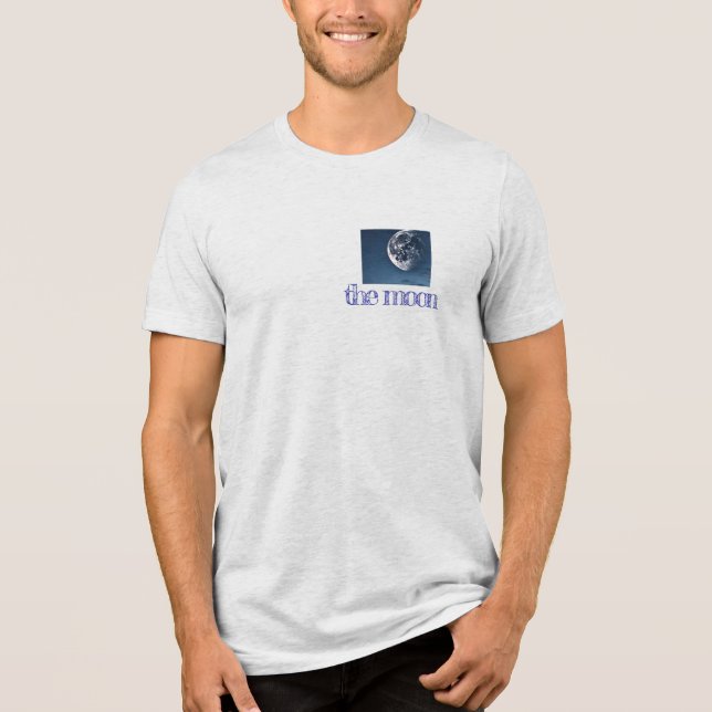 T-shirt En Tri-matière la lune (Recto)